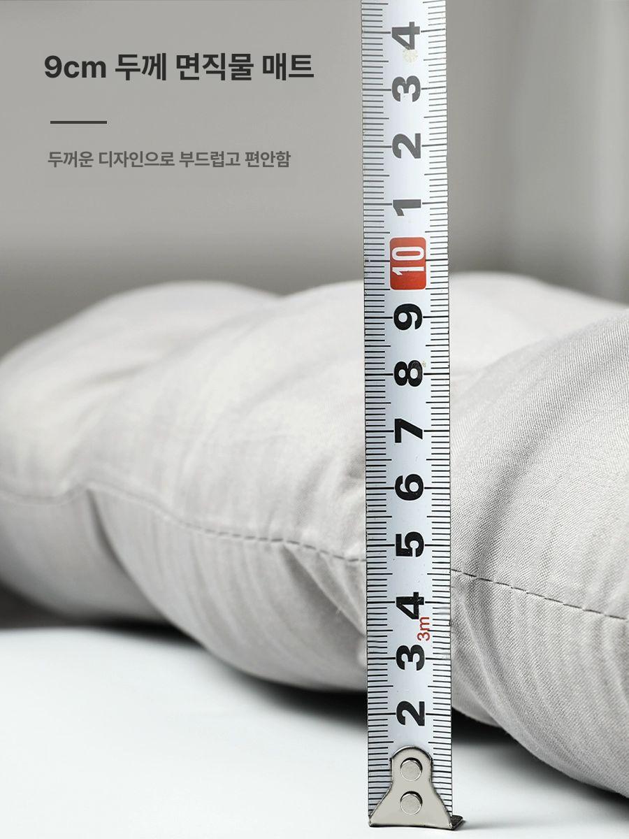 1인용 소파침대 폴딩 접이식 등받이 조절 쇼파베드 싱글 매트 낮잠용 - 상세 이미지 4