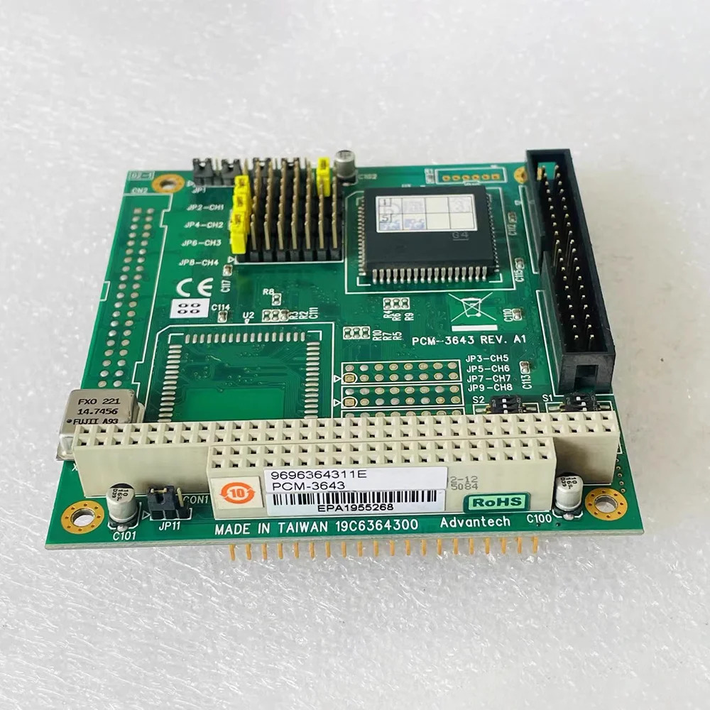 Advantech 직렬 포트 카드 확장 통신 모듈 4포트 RS232 PC104 PCM-3643 REV A1