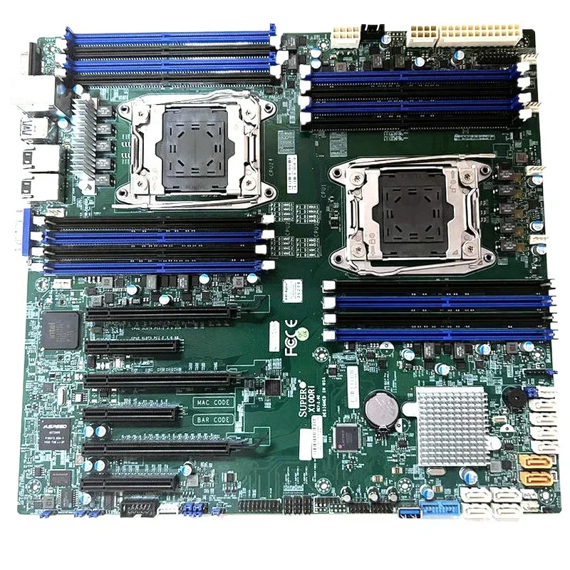 Supermicro X10DRI 듀얼 X99 2011-3 메보드 C612 칩셋은 E5 V3/V4 서버 DDR4를 지원
