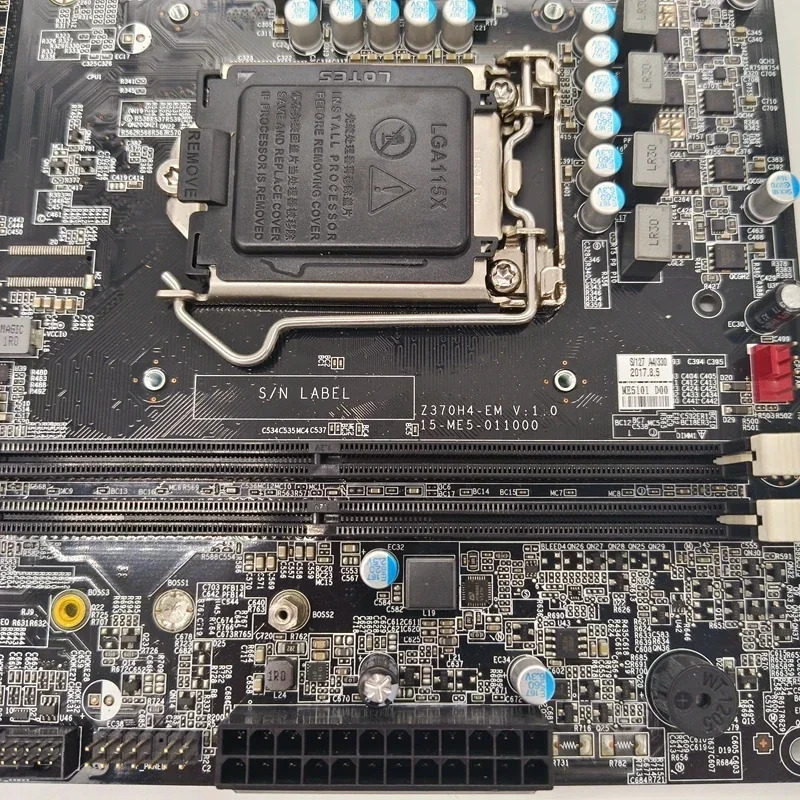 ECS Erazer Z370H4-EM V1.0 데스크탑 마더보드 15-ME5-011000 DDR4 Z370 메인보드 리퍼 완료 완전 작동