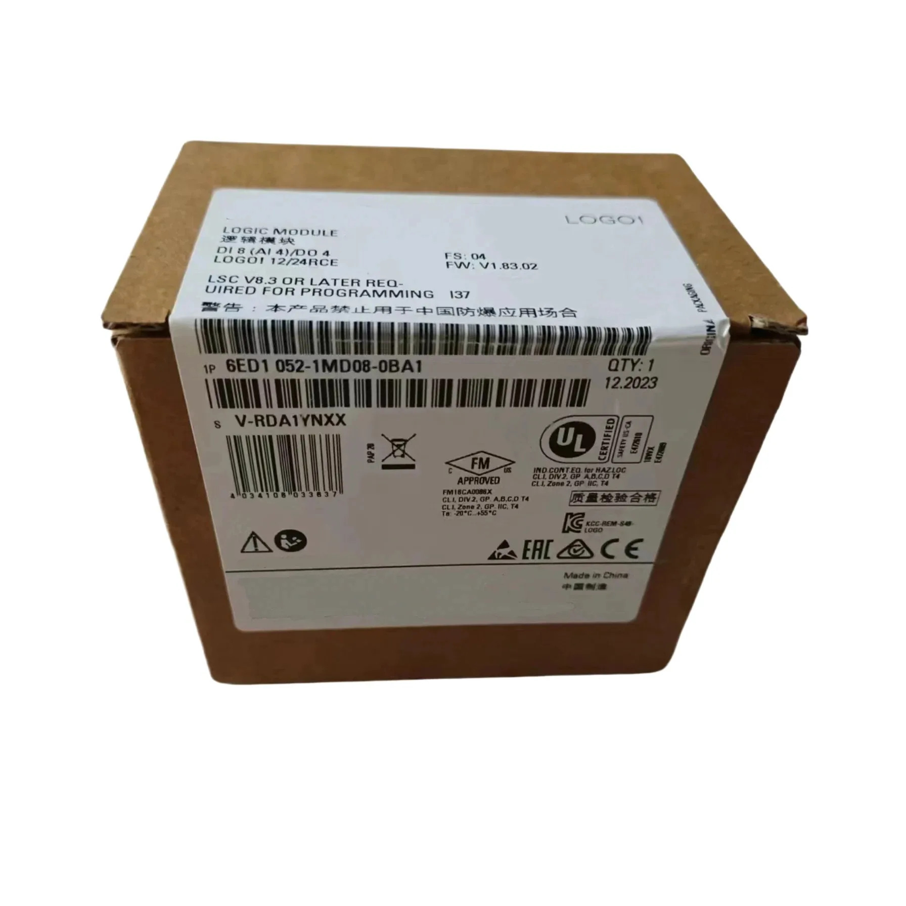 원본 6ED1052-1MD08-0BA1 로고 기본 PLC 호스트 모듈