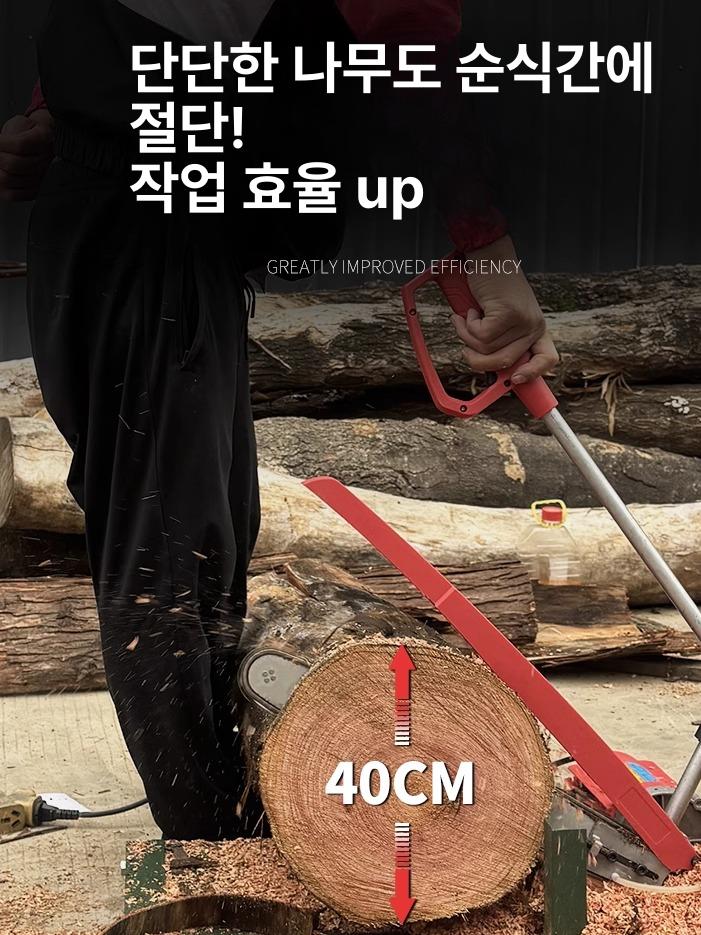 전동 체인톱 목재절단기 가정용 정원용 나무베기 벌목톱 무선 충전식 컷팅 전기톱 목재커터 - 상세 이미지 5
