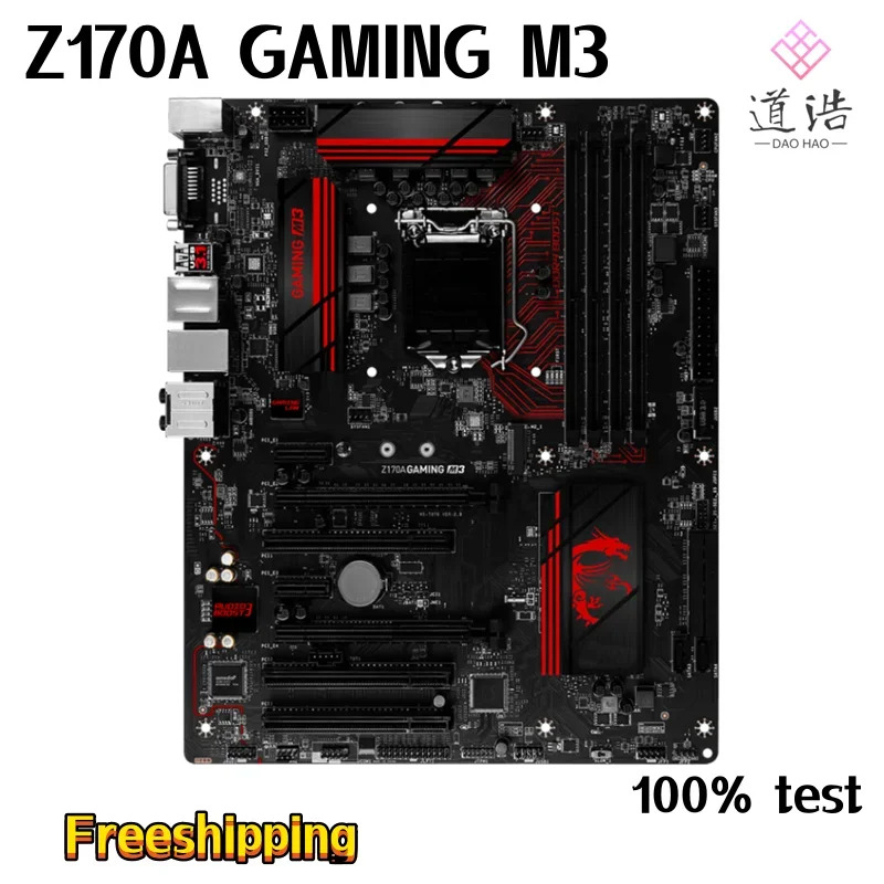 Z170A GNG M3 마더보드64GB M.2 HDMI LGA 1151 DDR4 Z170 메인보드 완전 작동 리퍼