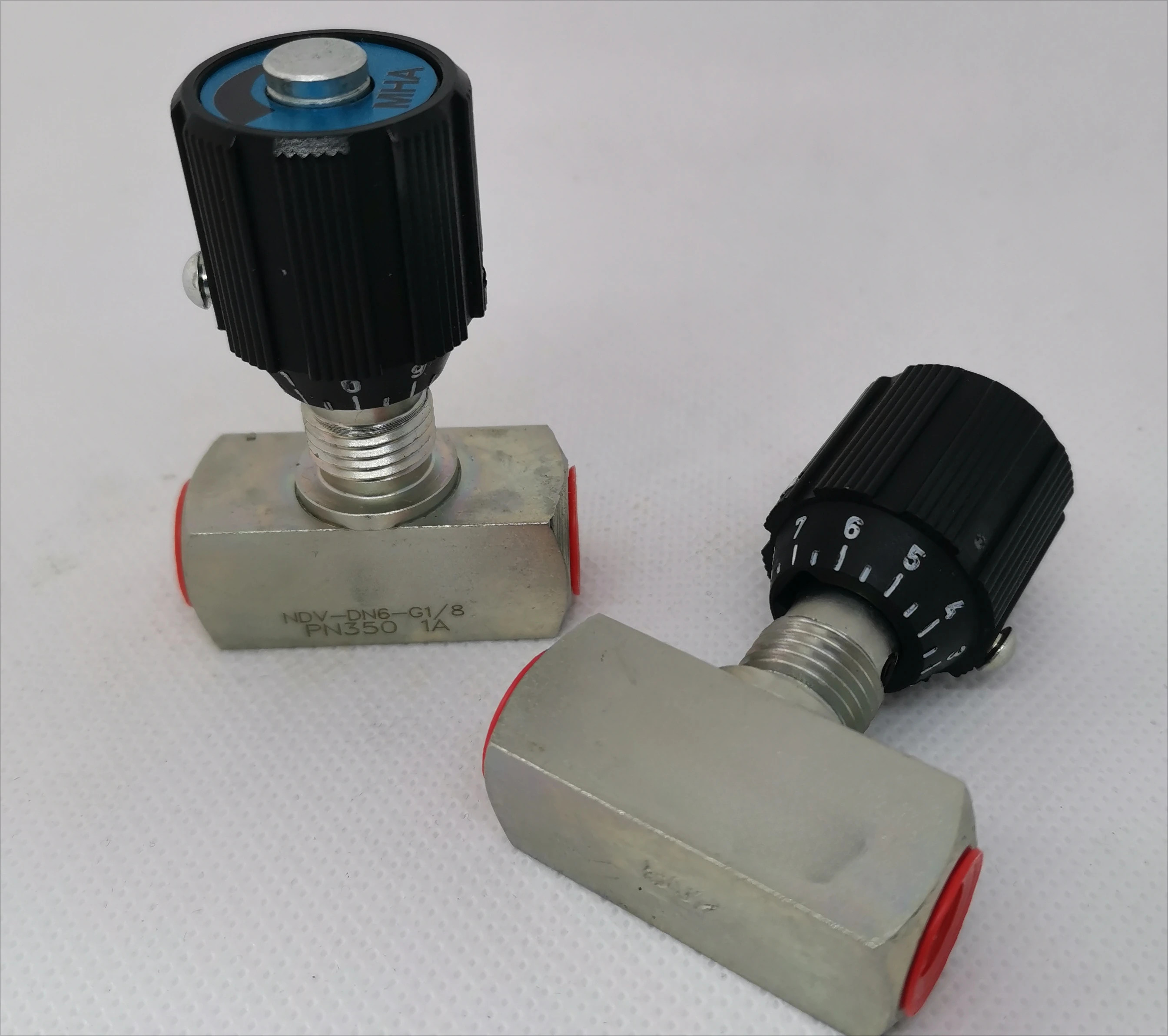 단방향 스로틀 밸브 NDV DN6 G1/8 PN350 1A 18 파이프라제어 규정