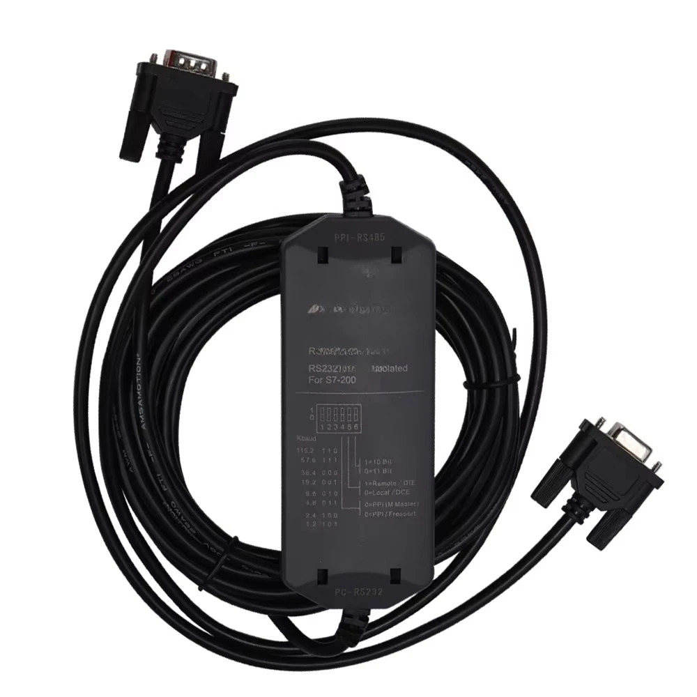 금 RS232 PPI 케이블 PC-RS232 PPI-RS485 절연 지원 187.5kbps WIN7/XP 시스템 구리 S7-200 PLC 프로그래밍