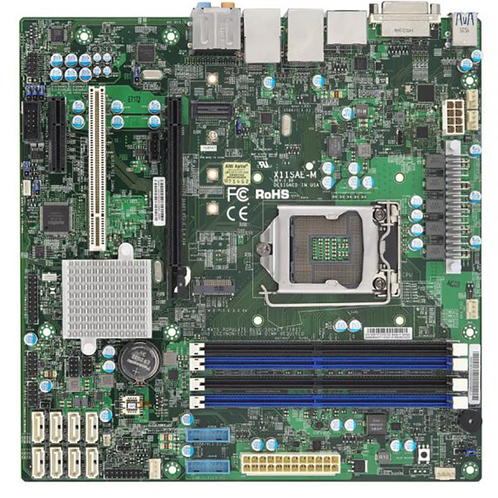 Supermicro 워크스테이션 마더보드 C236 칩셋 LGA1151 E3-1200 v5/v6 6/대용. 코어 i7/i5/i3 시리즈 X11Sae-M