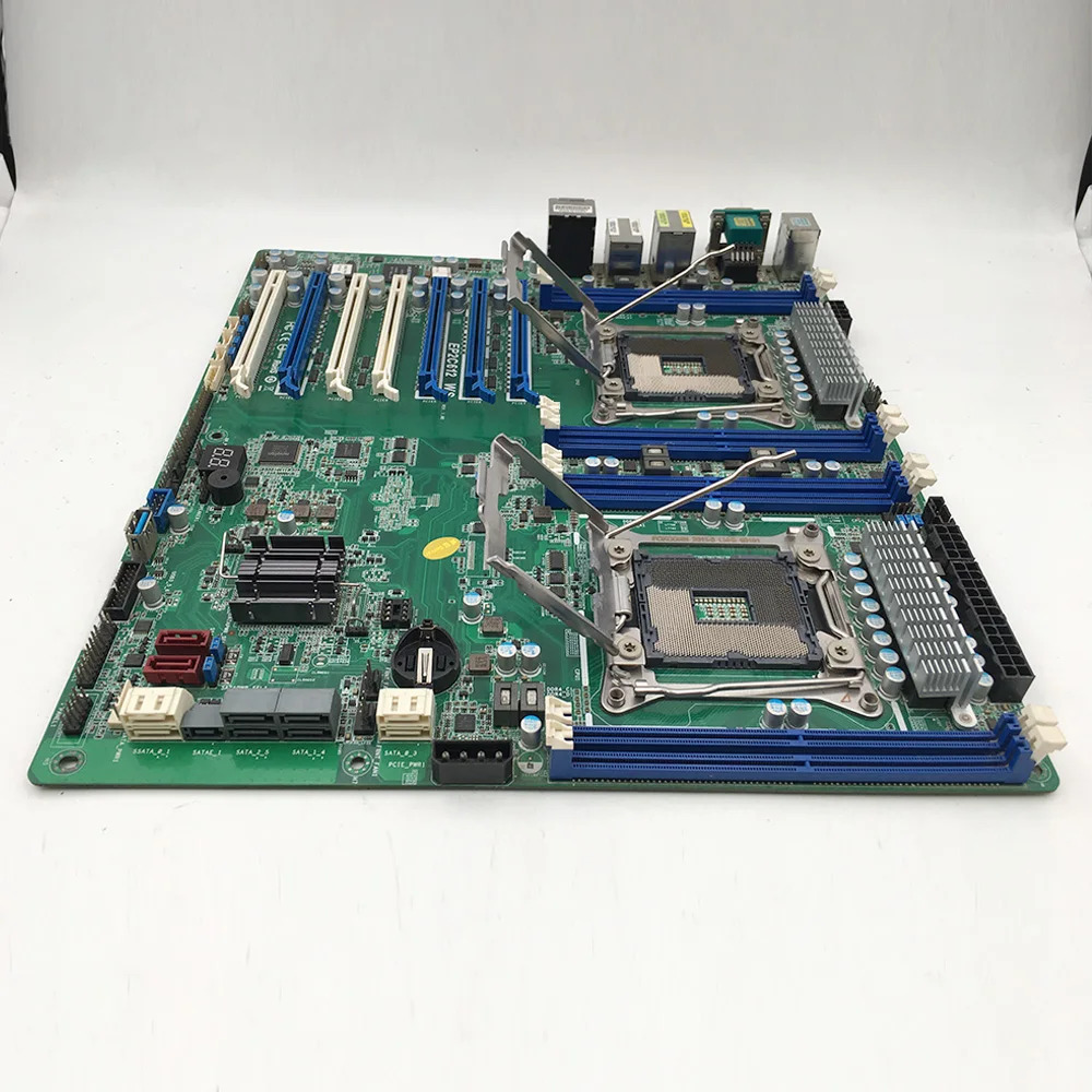 ASRock호환 서버 마더보드 듀얼 소켓 LGA 2011 R3 지원 E5-2600 V3/V4 시리즈 DDR4 EP2C612 WS