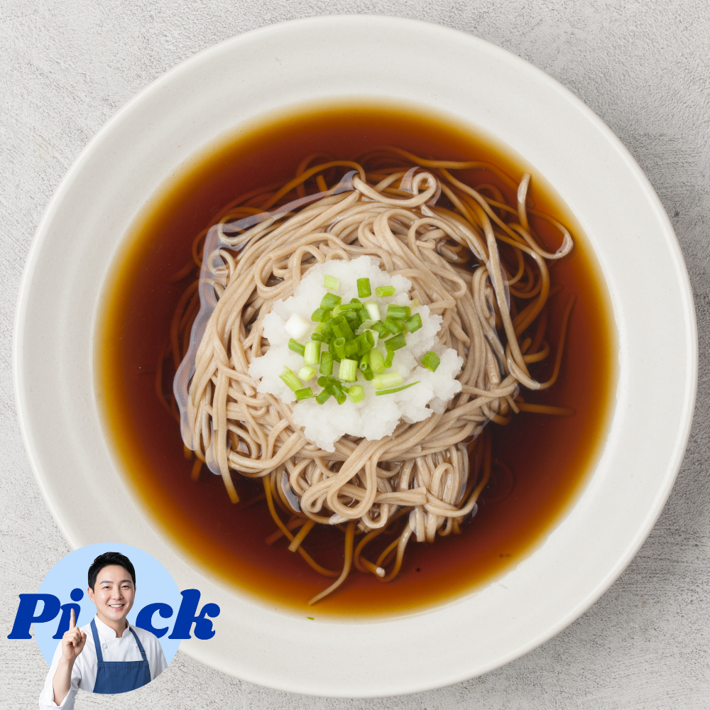 [휴가철 -폭탄가]시원한 정통 메밀소바 1인분 풀세트/ 무즙 육수 김가루 개별포장 일산맛집 - 상품 이미지