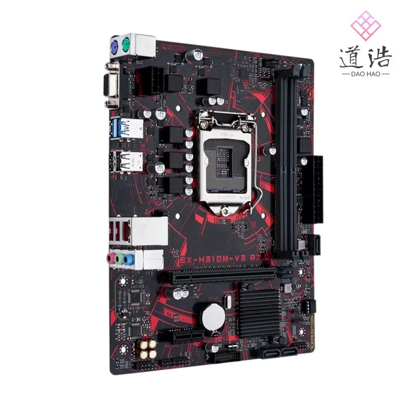 EX-H310M-V3 R2.0 마더보드32GB PCI-E 3.0 USB3.1 USB2.0 LGA 1151 DDR4 u H310 메인보드 완전 작동 리퍼