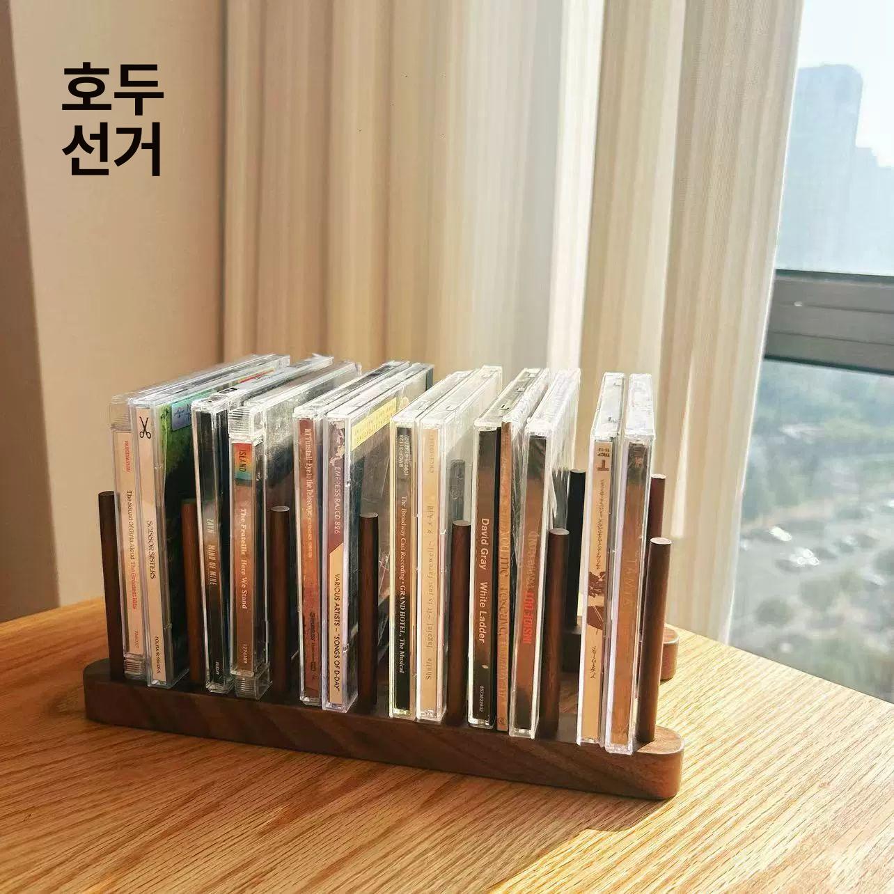 월넛 빈티지 수납장 유리쇼케이스 레트로 선반 거실 보관함 엔틱 - 상세 이미지 4