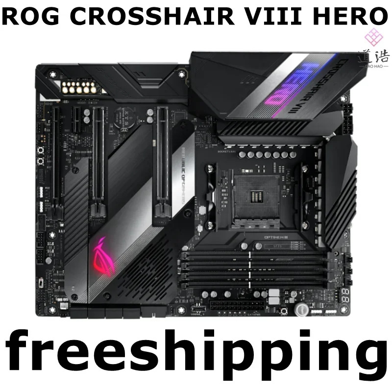 ROG CROSSHAIR VIII HERO 마더보드128GB AM4 DDR4 X570 메인보드 완전 작동 리퍼