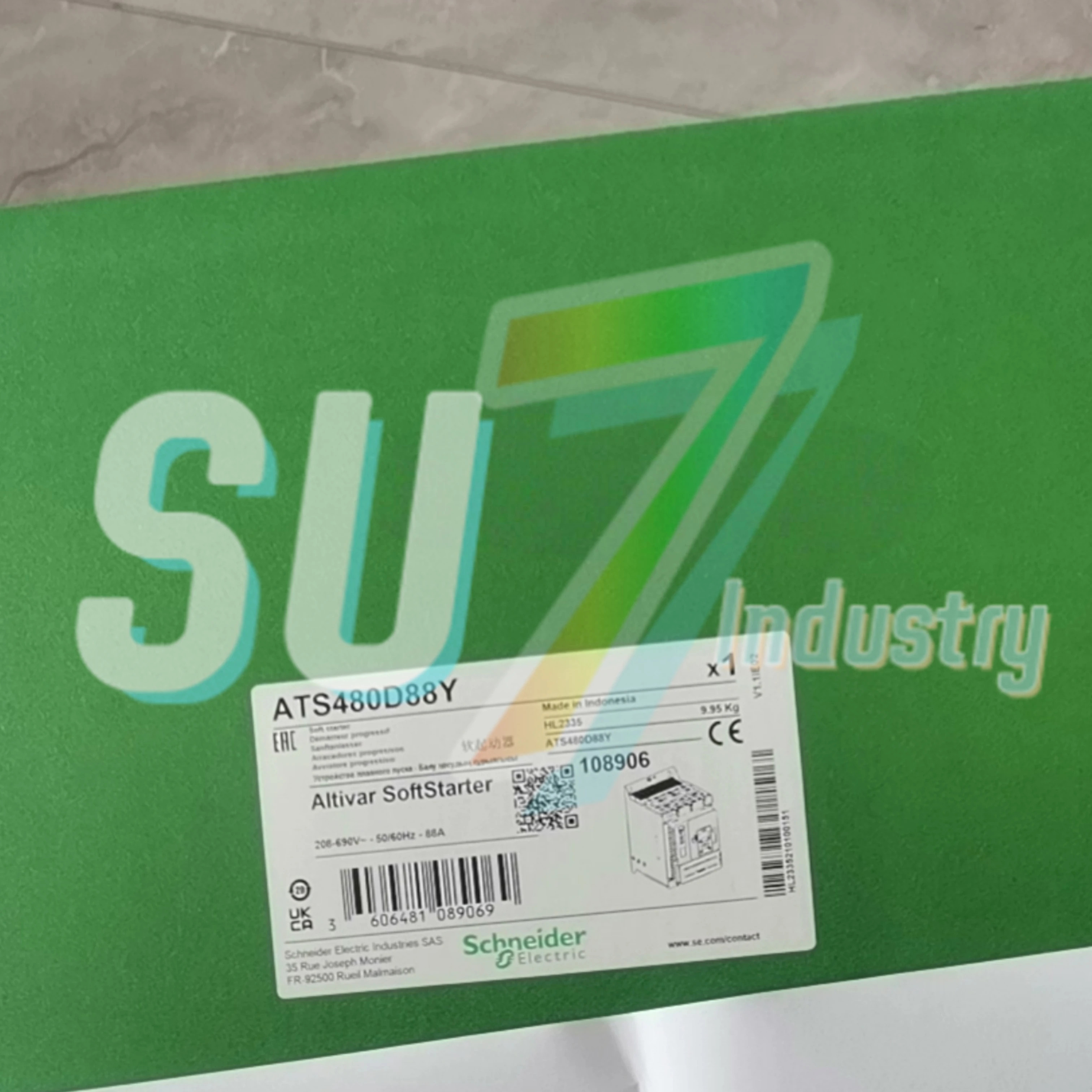 소프트 스타터 ATS480D62Y 62A 30kW ATS480D75Y 75A 37kW ATS480D88Y 88A 45kW 내 새