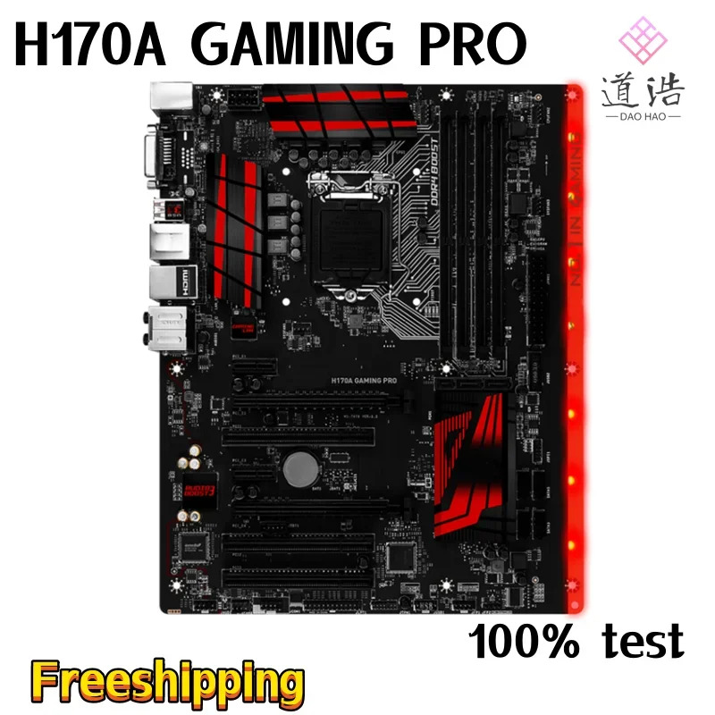 H170A GNG PRO 마더보드64GB HDMI LGA 1151 DDR4 H170 메인보드 완전 작동 리퍼