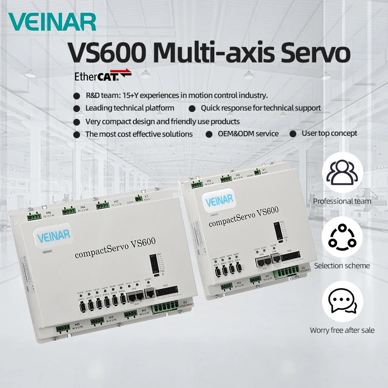 IN CHEtherCAT 멀티 축 서보 드라이브 4/6 by VEINAR - 220V/380V 입력공장