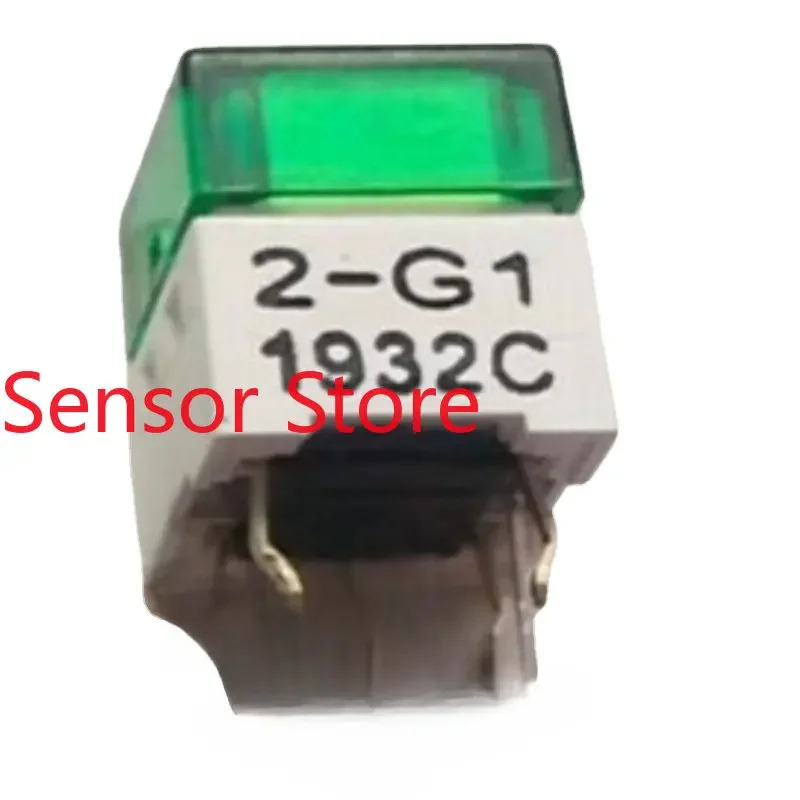 10PCS B3W-9002-G1G 라이트 터치 스위치 10x10x11mm 버튼 녹색 포함
