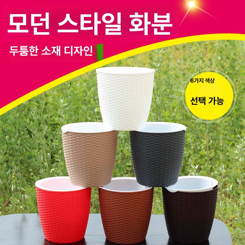 플라스틱화분 대형 고강도 베란다 인테리어 분갈이 원예용품 - 상세 이미지 2