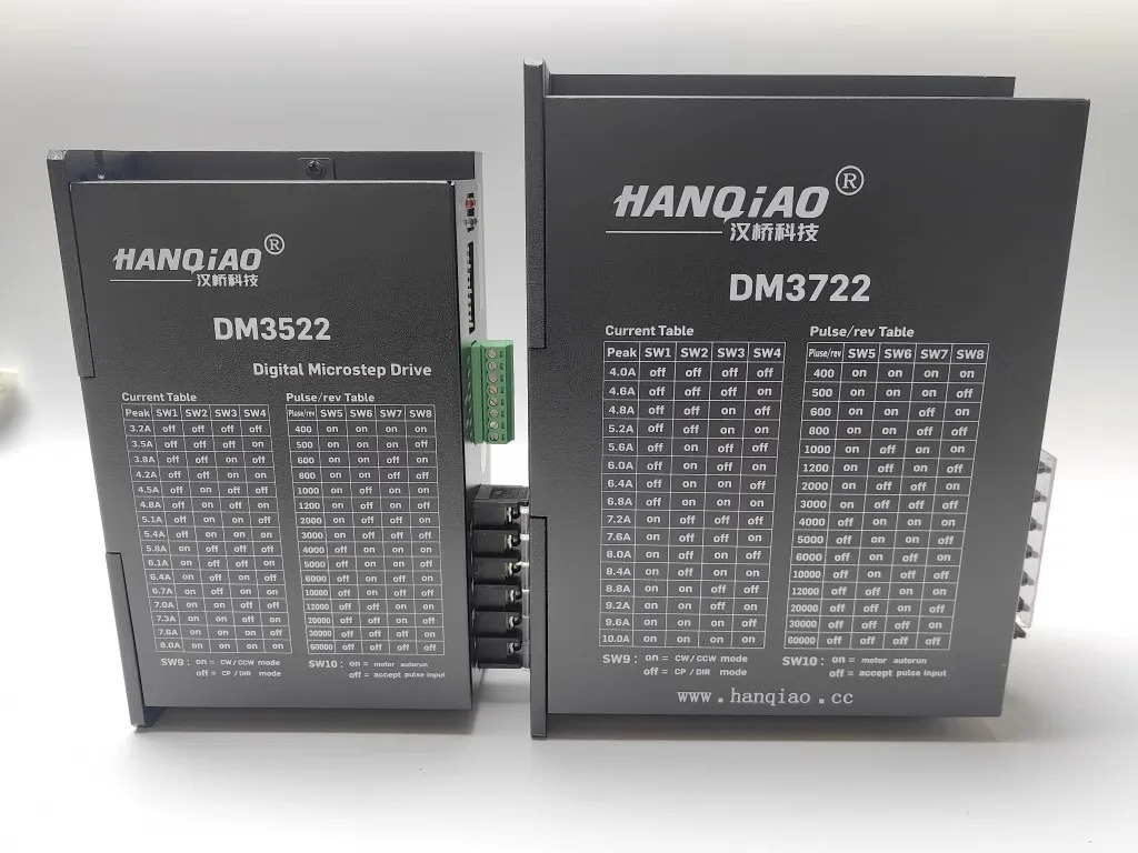 HANQIAO 스테핑 모터 드라이버 DM3522 DM3722 디지털 마이크로스텝 드라이브