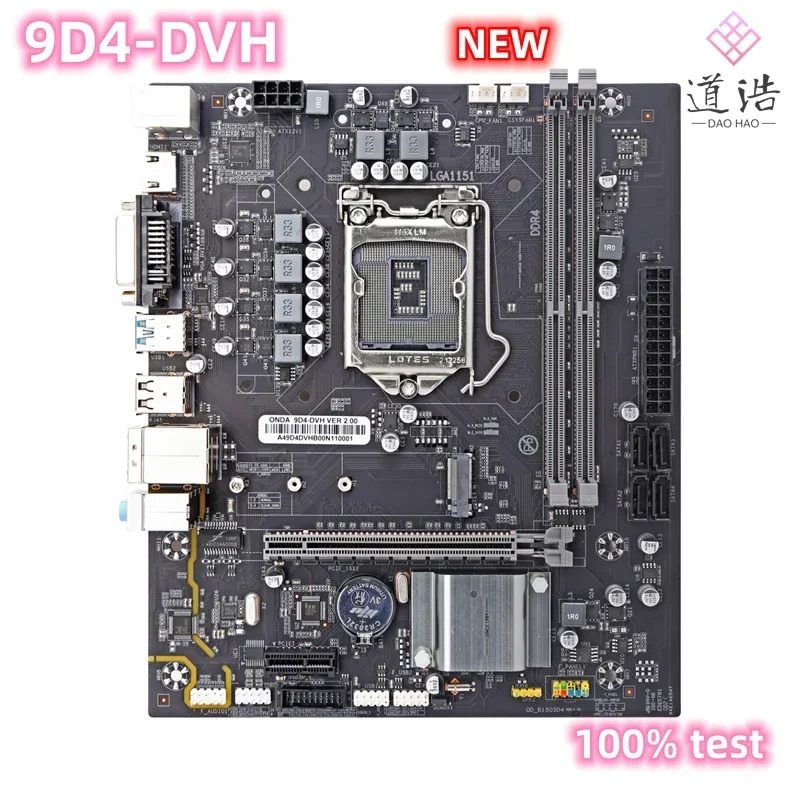 Onda 9D4-DVH 마더보드기능 32GB HDMI M.2 LGA 1151 DDR4 마이크로 100 시리즈 메인보드 완전 작동 리퍼