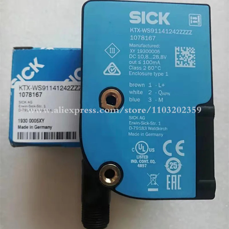 오리지널 광전 컬러 코드 센서 KTX-WS 91141242 ZZZZ 1078167