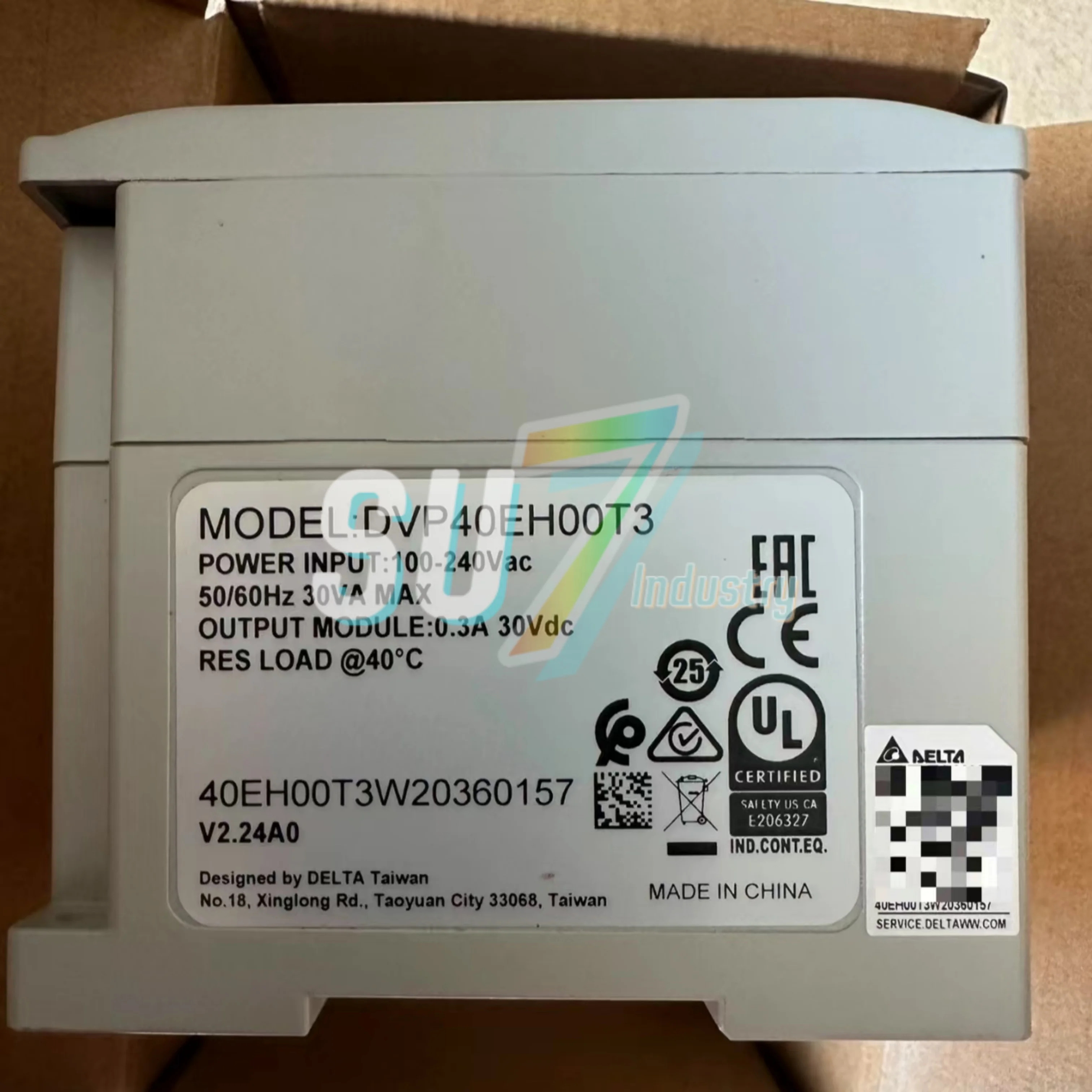 DVP40EH00R3 DVP40EH00T3 PLC 모듈 원본