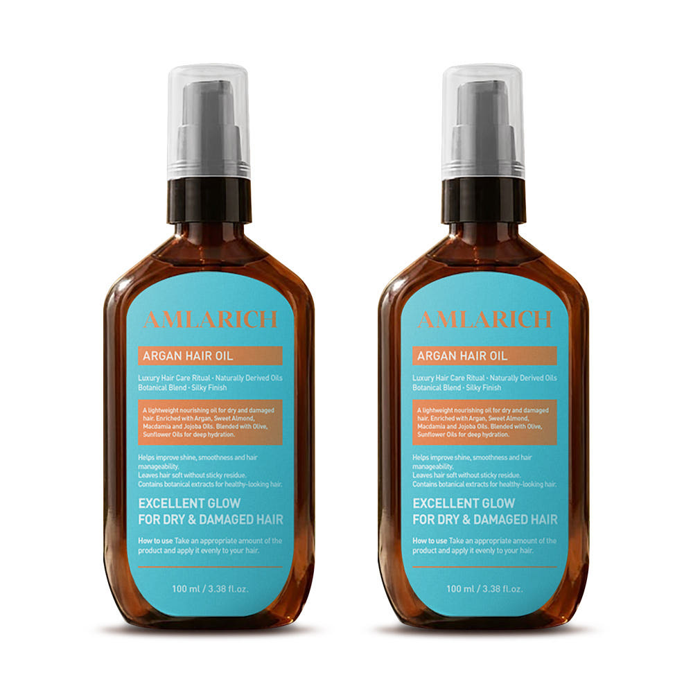 암라리치 아르간헤어오일 단백질 리페어 포뮬러 에센스 손상 모발용, 100ml, 2개 - 상품 이미지