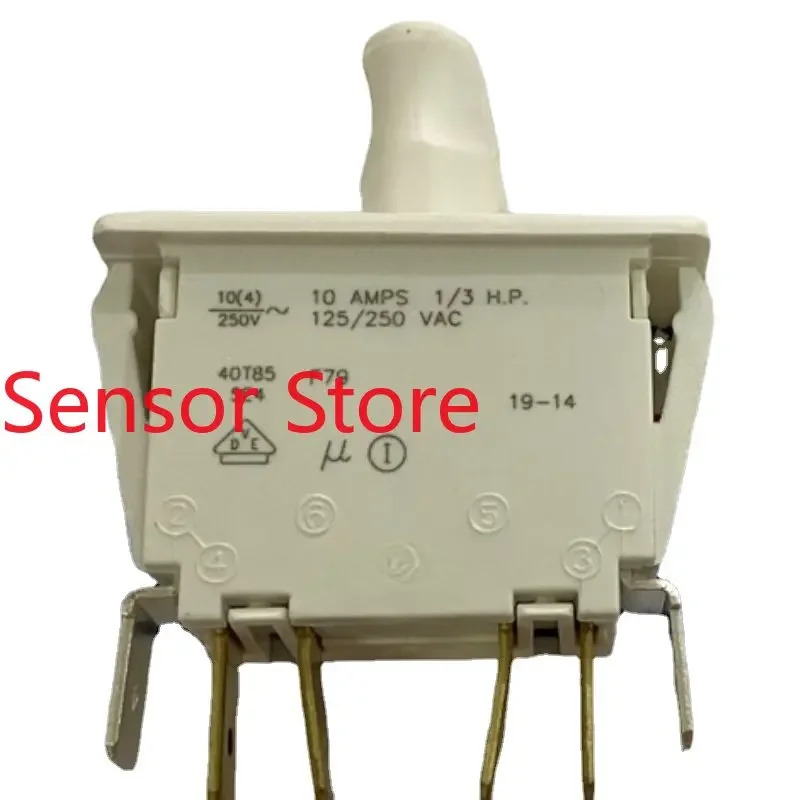 10PCS 버튼 스위치 F79-30A DPDT 250V 10A 연결 패치 패널 설치