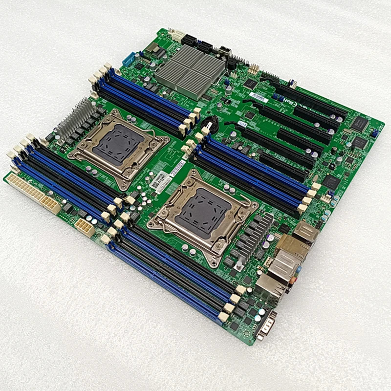 슈퍼마이크로 제온용마더보드 듀얼 LGA2011 E5-2600 V1 V2 패밀리 ECC DDR3 PCI-E 3.0 X9DAi