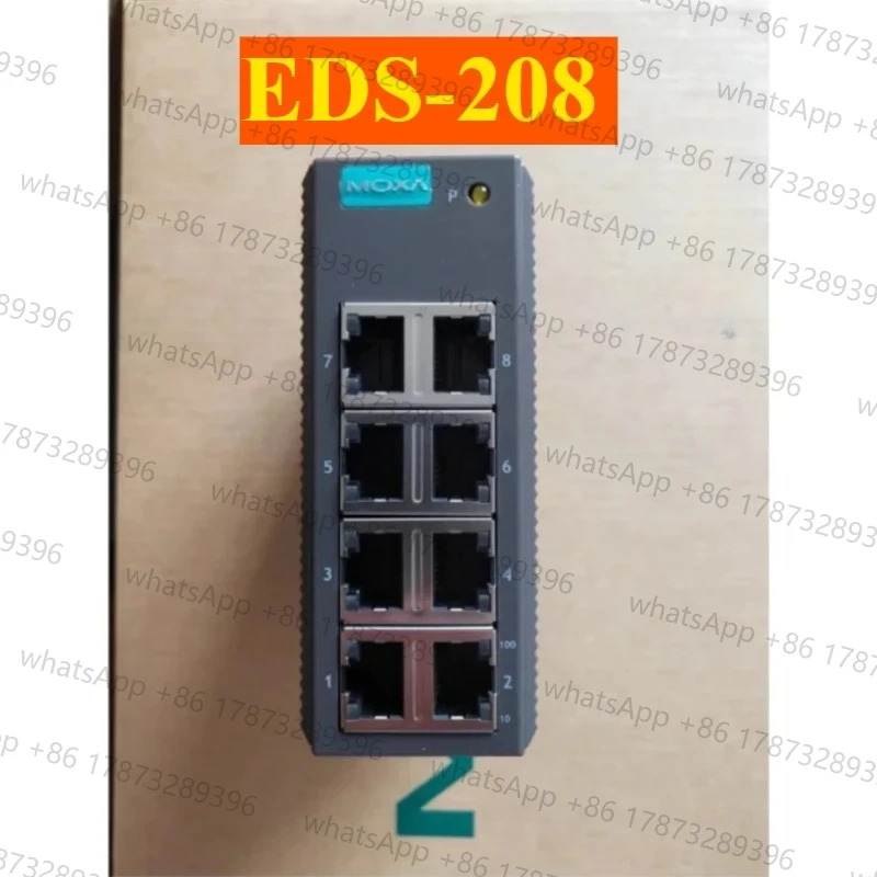 MOXA EDS-208A 8포트 산업스위치/EDS-208A-SS-SC 단일 모드 이더넷 스위치 2 광 6 전기 포트