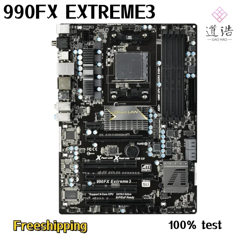 ASRock호환 990FX EXTREME3 마더보드64GB 소켓 AM3 DDR3 메인보드 완전 작동 리퍼