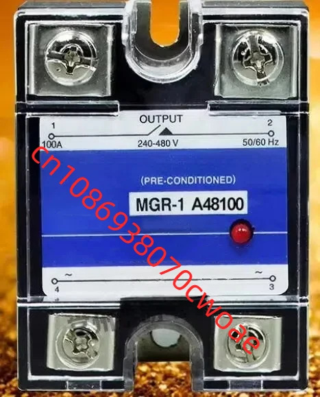 Mager 새 원본 SSR 단상 솔리드 스테이트 릴레이 100A 220VAC-AC AC 제어 MGR-1 A48100 240-480V 70-280VAC