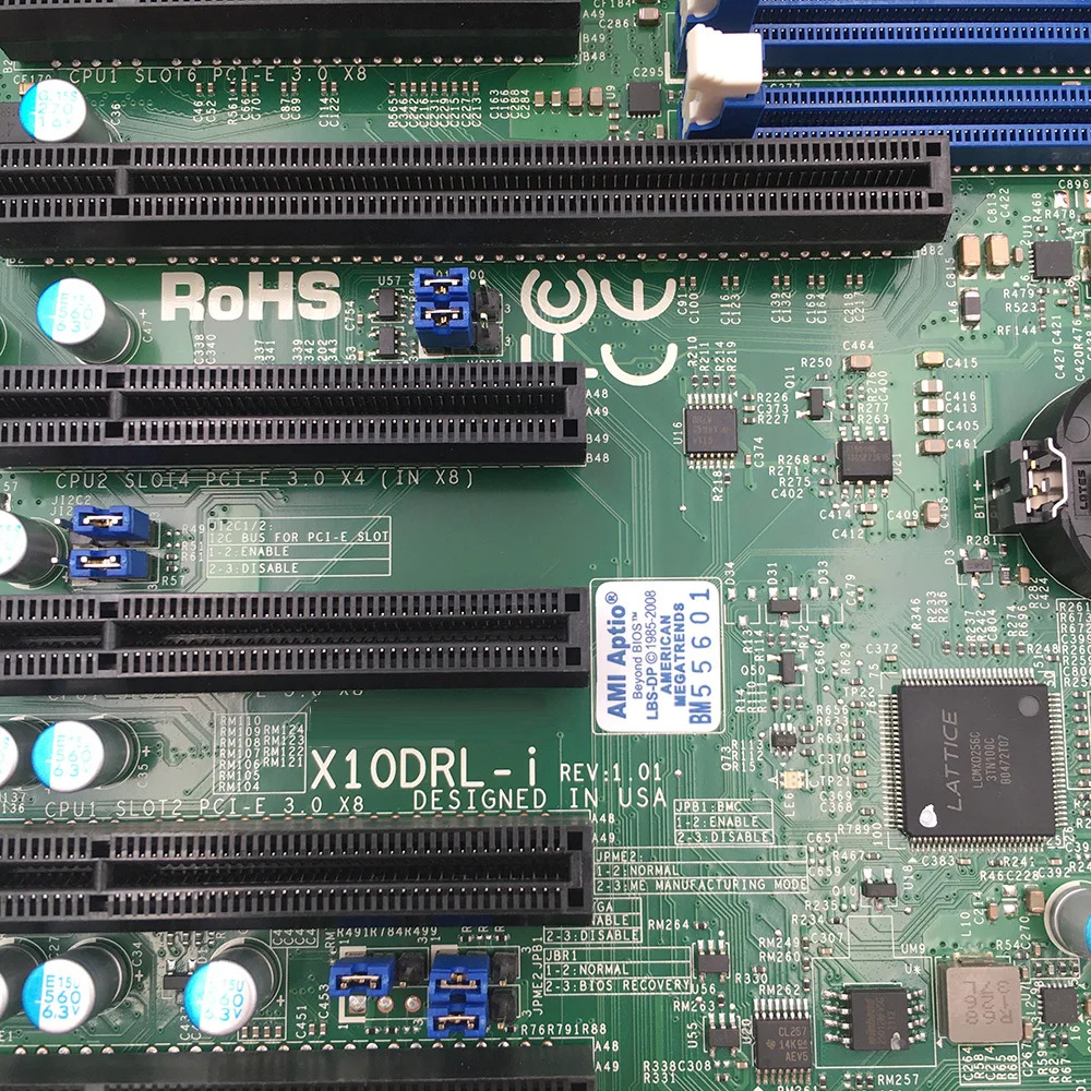 Supermicro 서버 마더보드양방향 C612 칩 LGA2011은 E5-2600V3V4 X10DRL-i를 지원