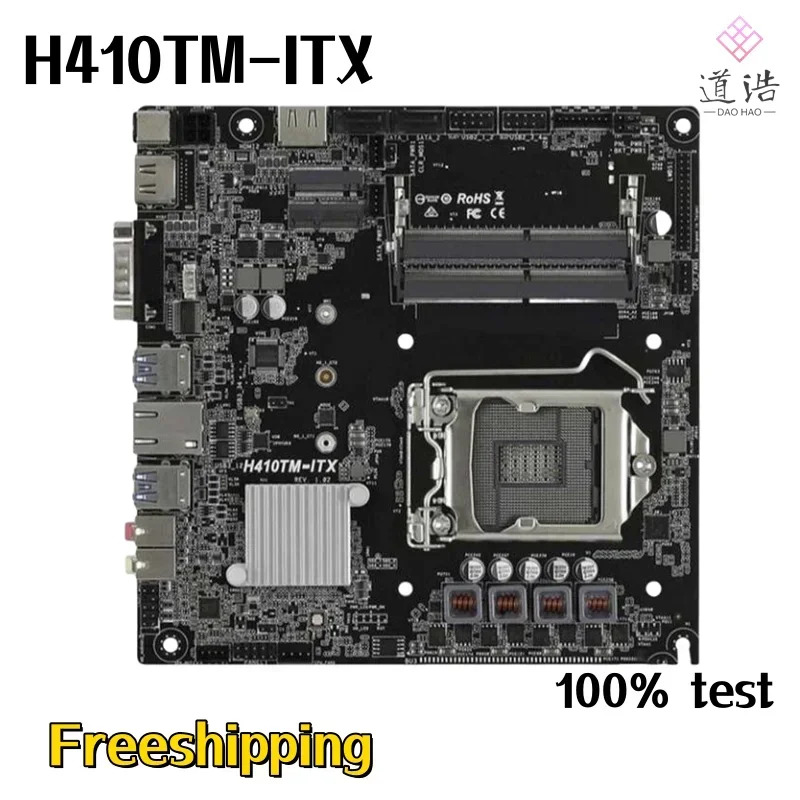 ASRock호환 H410TM-ITX 마더보드64GB HDMI M.2 LGA 1200 DDR4 Mini-ITX 17x17 H410 메인보드 완전 작동 리퍼