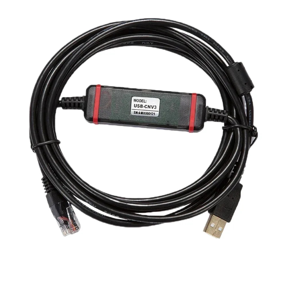 Fuji NB/NJ/NS/NW0 시리즈 PLC 프로그래밍 케이블 NN-CNV3 직렬 포트 데이터 다운로드 라인절연 USB-CNV3