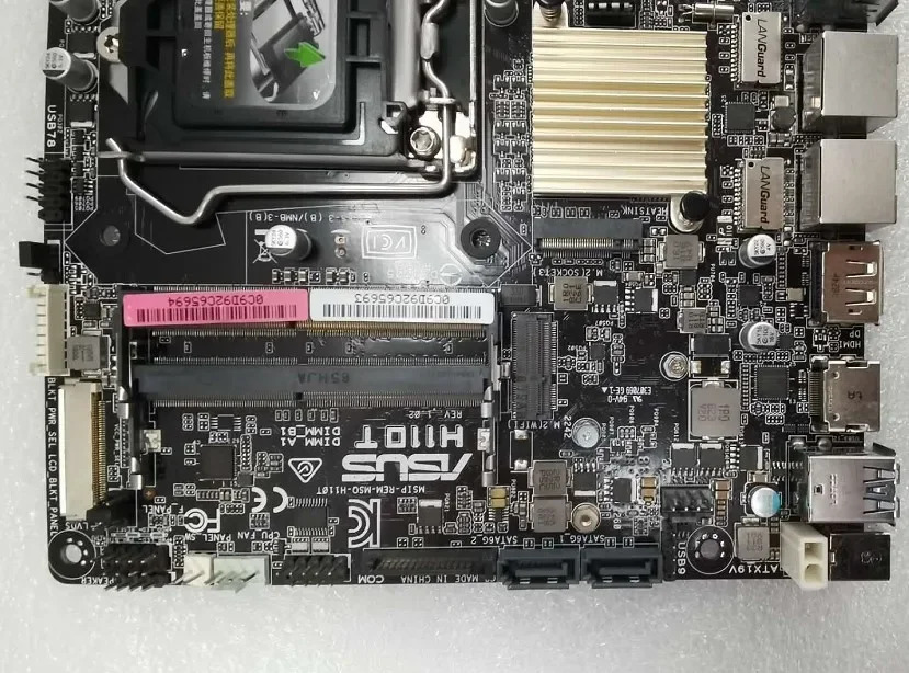 ASUS호환 H110T MINI-ITX 듀얼 네트워크 인터페이스 카드 DC 전원공급장치 HTPC H310T 메보드