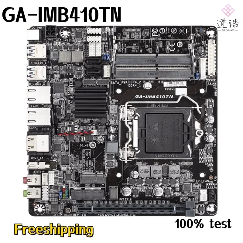 GA-IMB410TN 산업마더보드32GB PCI-E3.0 M.2 LGA 1200 DDR4 Mini-ITX 17x17 H410 메인보드 완전 작동