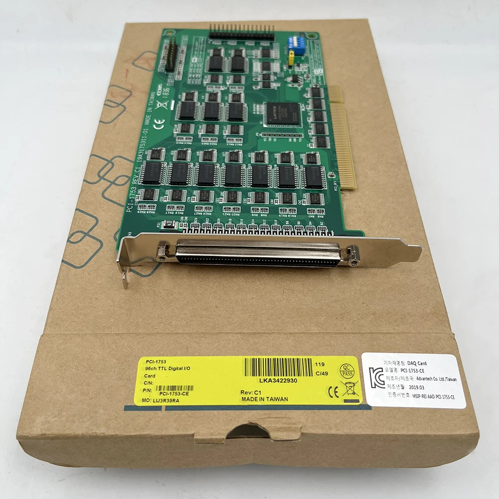 어드밴텍 PCI-1753 Rev.데이터 수집 96채널192비트 디지털 수량 I/0 카드 C1