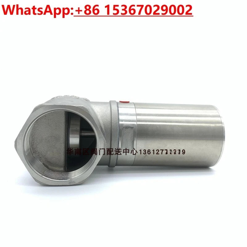 304 스테인리스강 T형 앵글 시트 밸브 공압 차단 진공 글로브 컴팩트 DN15250