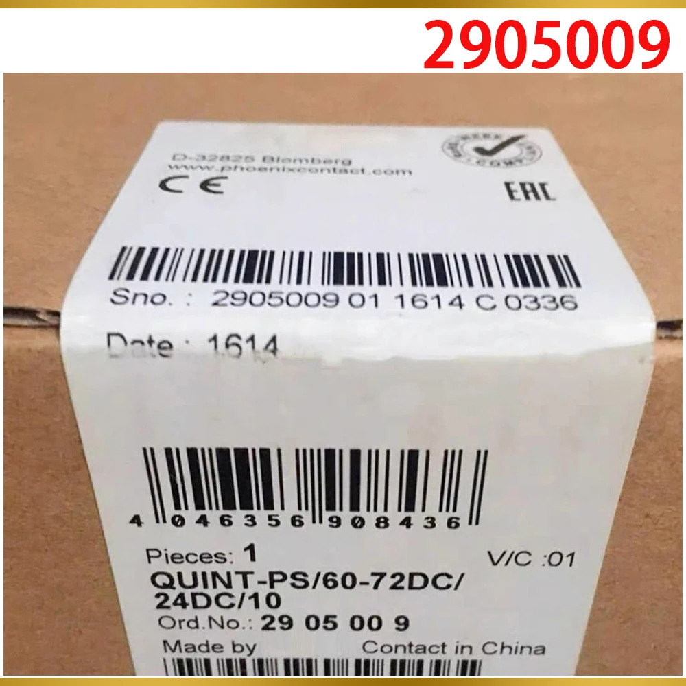 Phoenix DC/DC 컨버터 24VDC/10A새 QUINT-PS/60-72DC/24DC/10 QUINT 전원 2905009