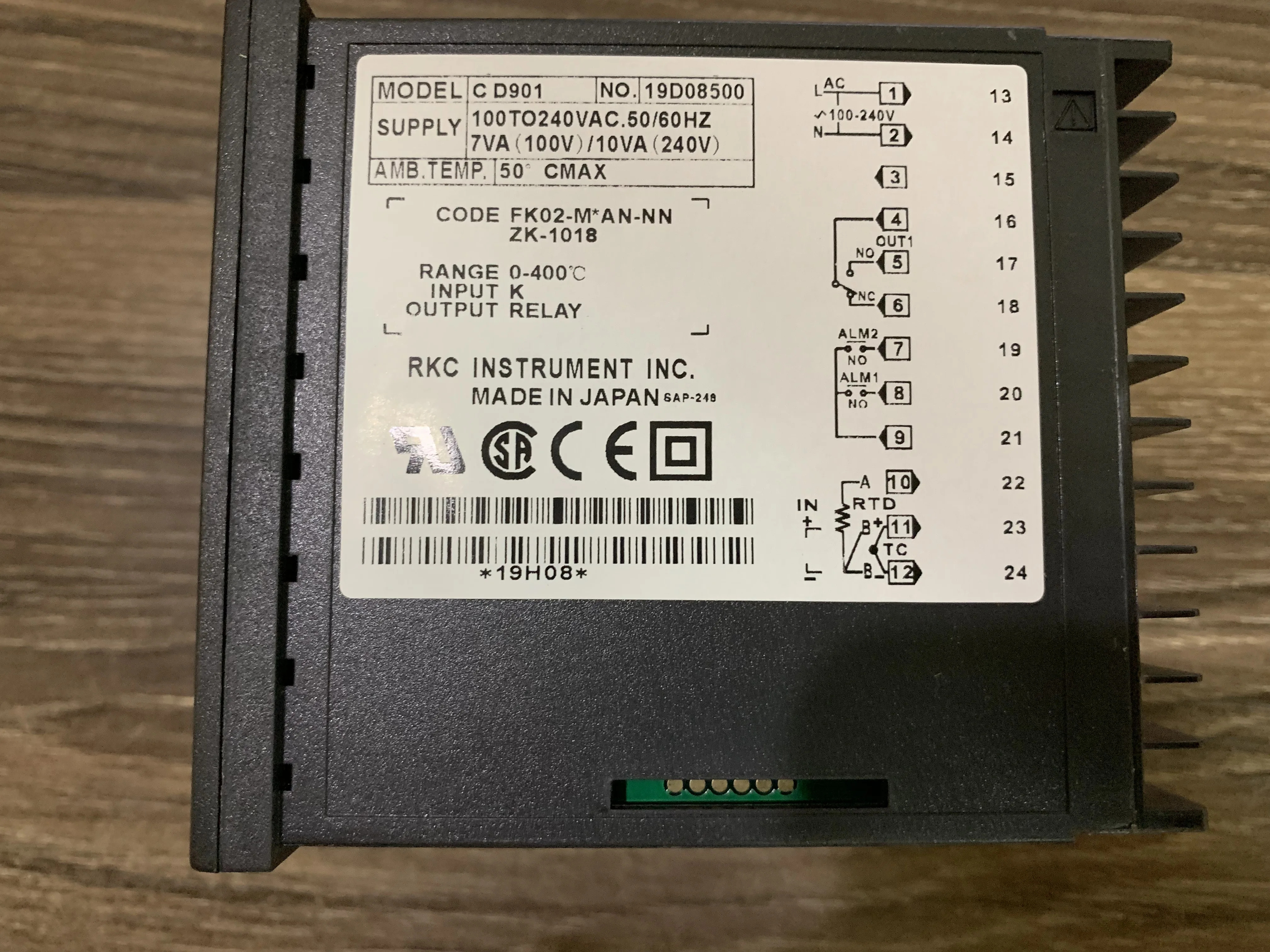 RKC 온도조절기 전체 입력 지능형 PID 온도 컨트롤러 CD901FK02-M x AN-nn CD901 Cd902
