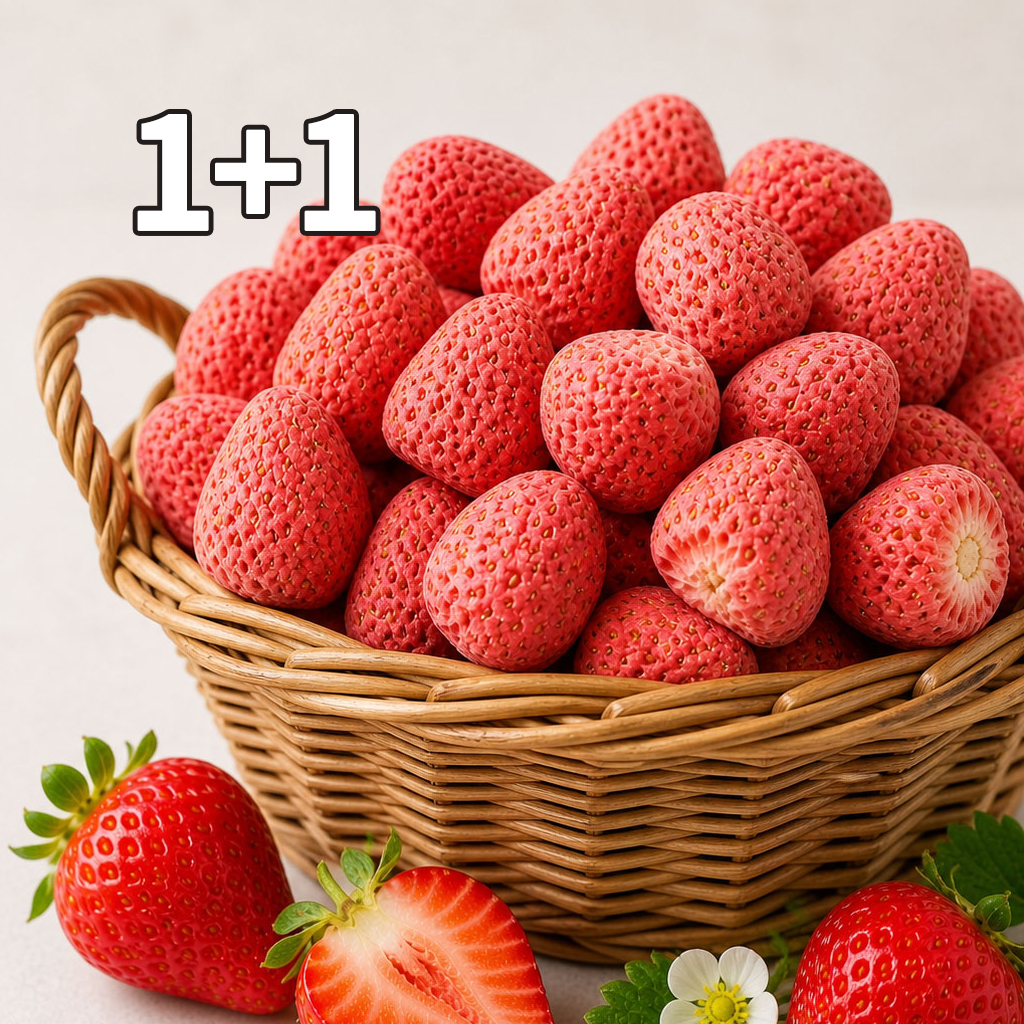 (N) 1+1 더하루 동결건조 100% 딸기칩 설탕없는 과일칩 저칼로리 건딸기 아이 간식 - 상품 이미지