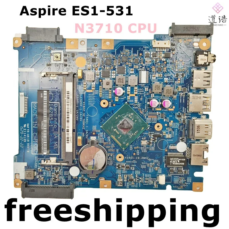 Acer Aspire ES1-531 노트북 마더보드 NBMZ14285-1 811001 N3710 CPU DDR3 메인보드 리퍼 완료 완전 작동