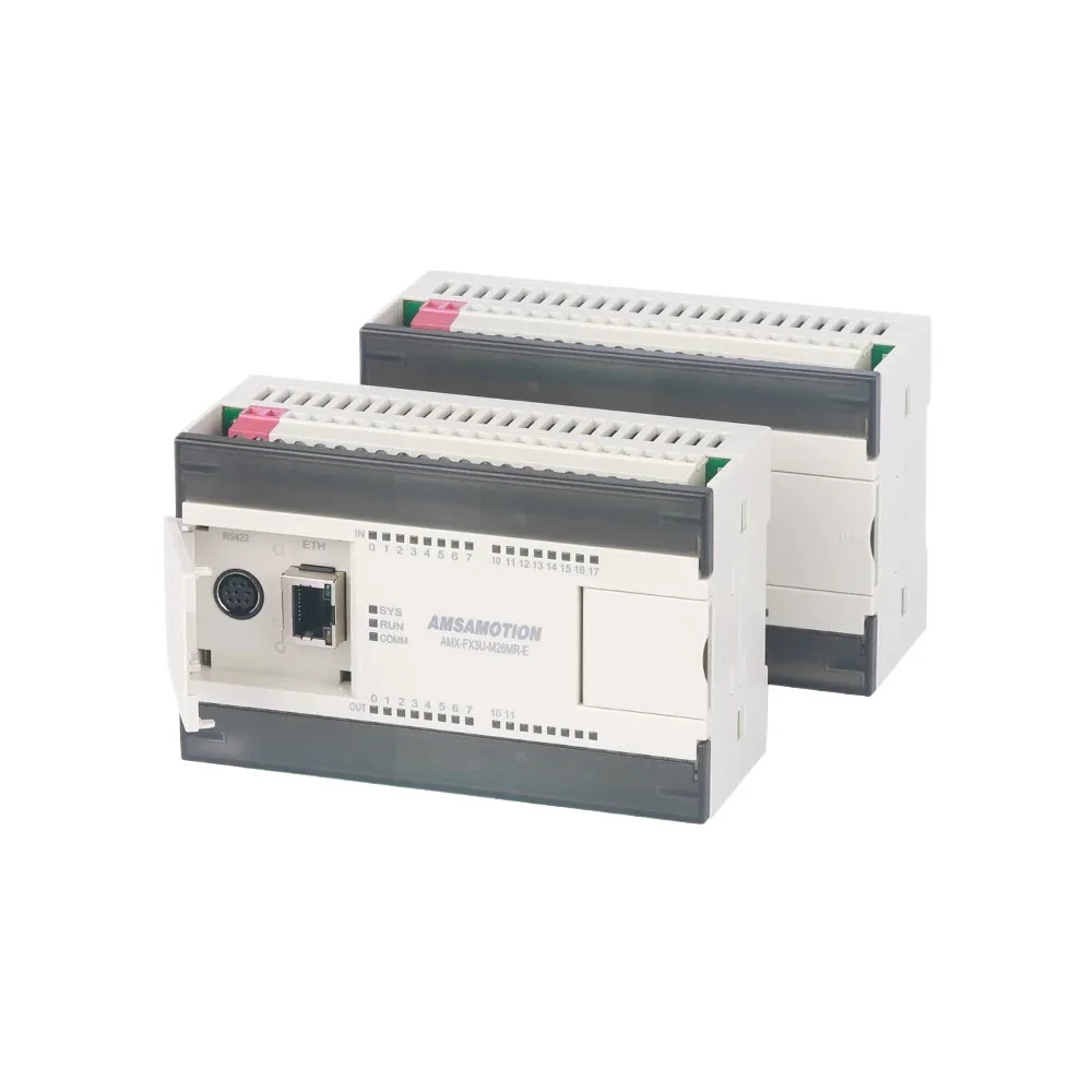 AMX-FX3U-M26MR-E M26MT-E 업그레이드 PLC는 Mitsubishi호환 MELSEC PLC 4AI/2AO MODBUS 아날로그를 대체
