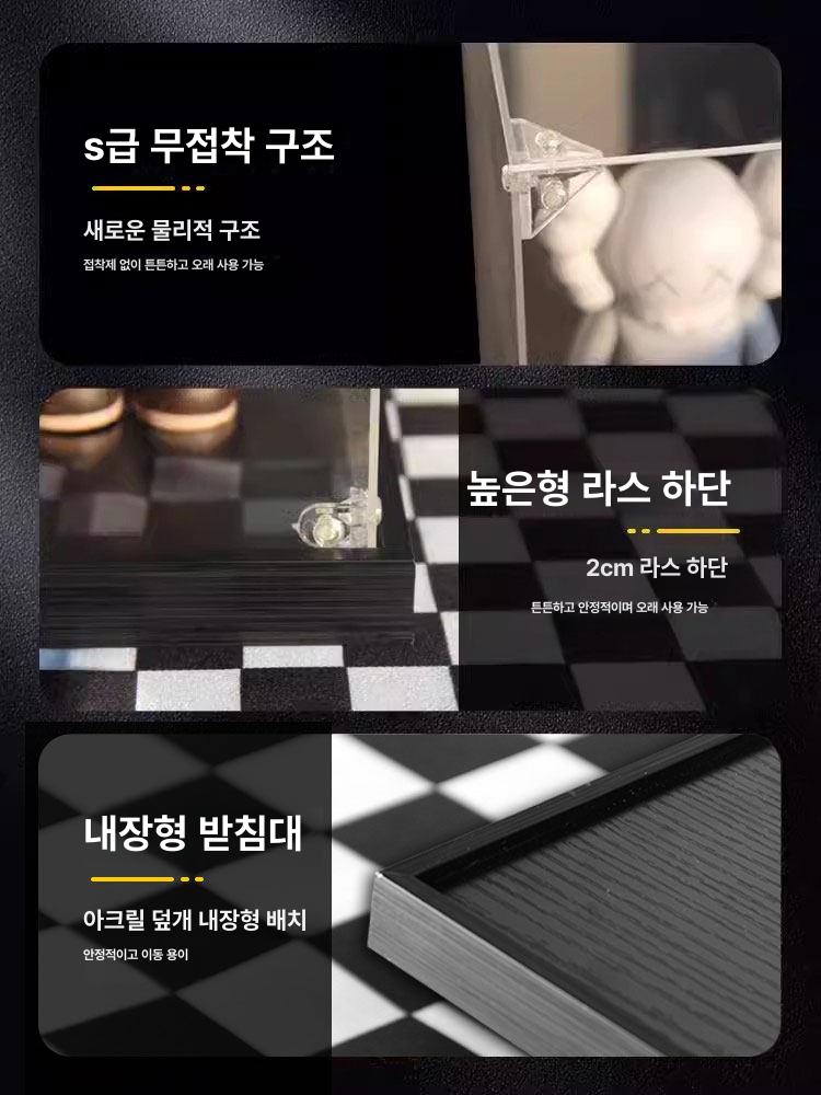 투명 아크릴케이스 대형 상자 피규어케이스 보관함 전시장 조명 장식 거치대 정리함 - 상세 이미지 4