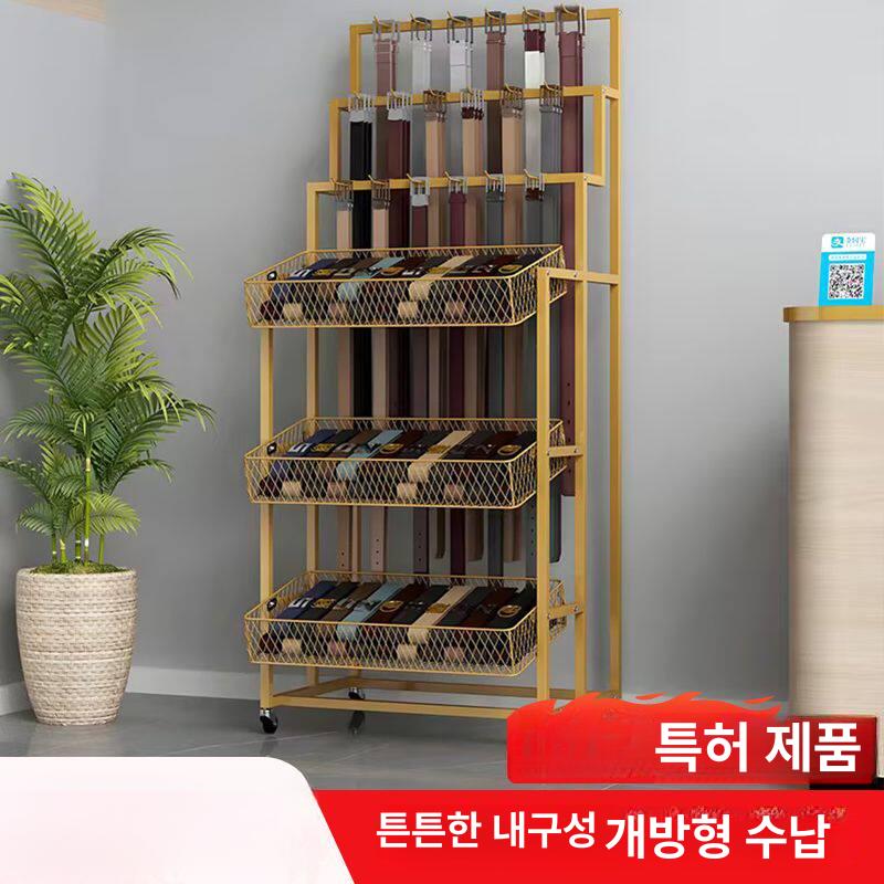 이동식 매장진열대 넥타이 다층 행거 판매대 전시대 의류매장 업소용 디스플레이 - 상세 이미지 3