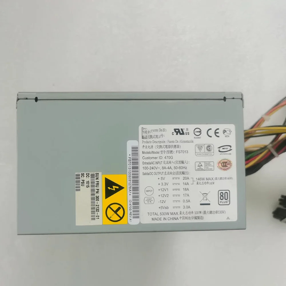 SUN Ultra24 Ultra27 U200전원공급장치 300-2132-01 FS7013 530W 작동