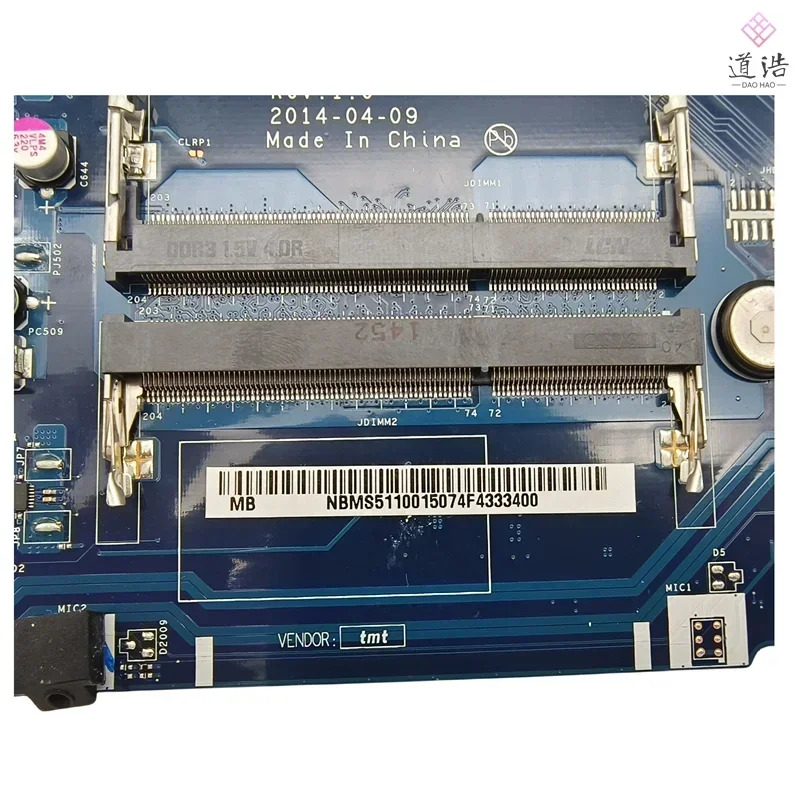 에이서 아스파이어 E5-521 E5-521G 노트북 마더보드 NBMSLA-B231P 511001 A6-6310 CPU 1GB DDR3 메인보드 리퍼 완료 완전 작동