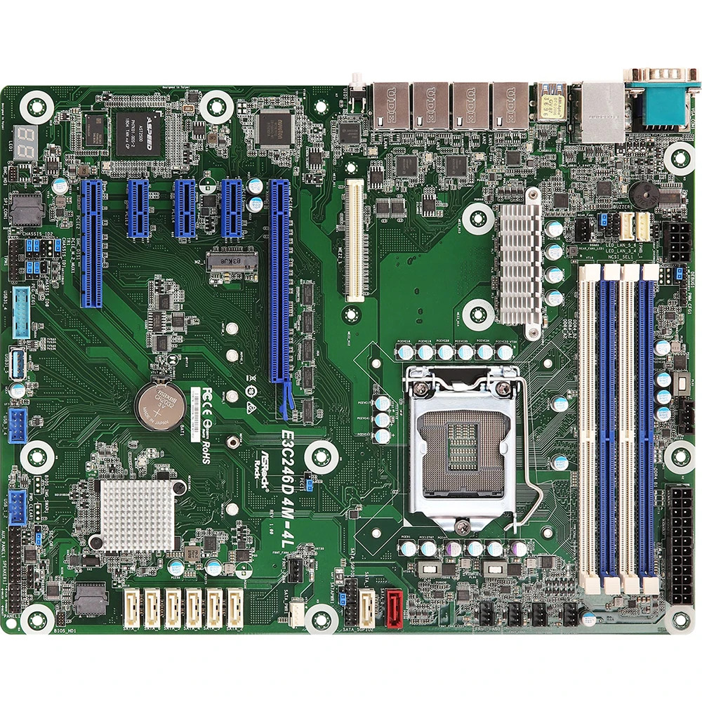 E3C246D4M-4L LGA1151 DDR4 지원서버 마더보드 E-2100/E-2200 고품질