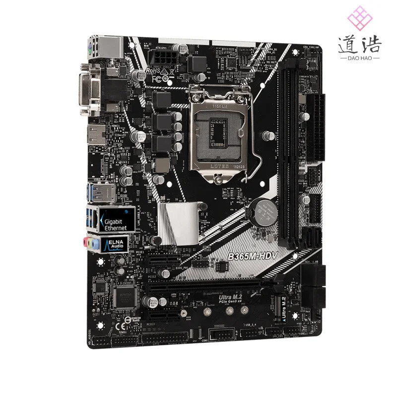 ASRock호환 B365M-HDV 마더보드리퍼 완료 메인보드 32GB HDMI PCI-E3.0 M.2 LGA 1151 DDR4 마이크로 B365