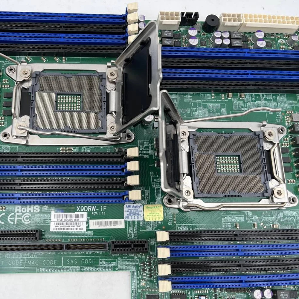 Supermicro 서버 마더보드 지원 E5-2600 V1/V2 군 LGA2011 DDR3 X9DRW-iF