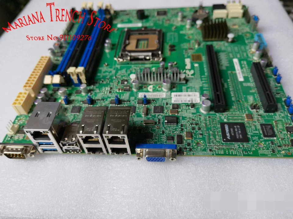 슈퍼마이크로 마더보드X10SLM -LN4F LGA1150 E3-1200 v3/v4 4 세대 코어 i3 DDR3 ECC 쿼드 기가비트 이더넷 LAN 포트